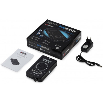 Подавитель микрофонов, подслушивающих устройств и диктофонов "BugHunter DAudio bda-3 Voices" с 7 УЗ-излучателями и акустическим глушителем