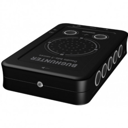 Подавитель микрофонов, подслушивающих устройств и диктофонов "BugHunter DAudio bda-3 Voices" с 7 УЗ-излучателями и акустическим глушителем