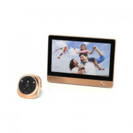 Дверной GSM/Wi-Fi видеоглазок «iHome-4» (бронза)